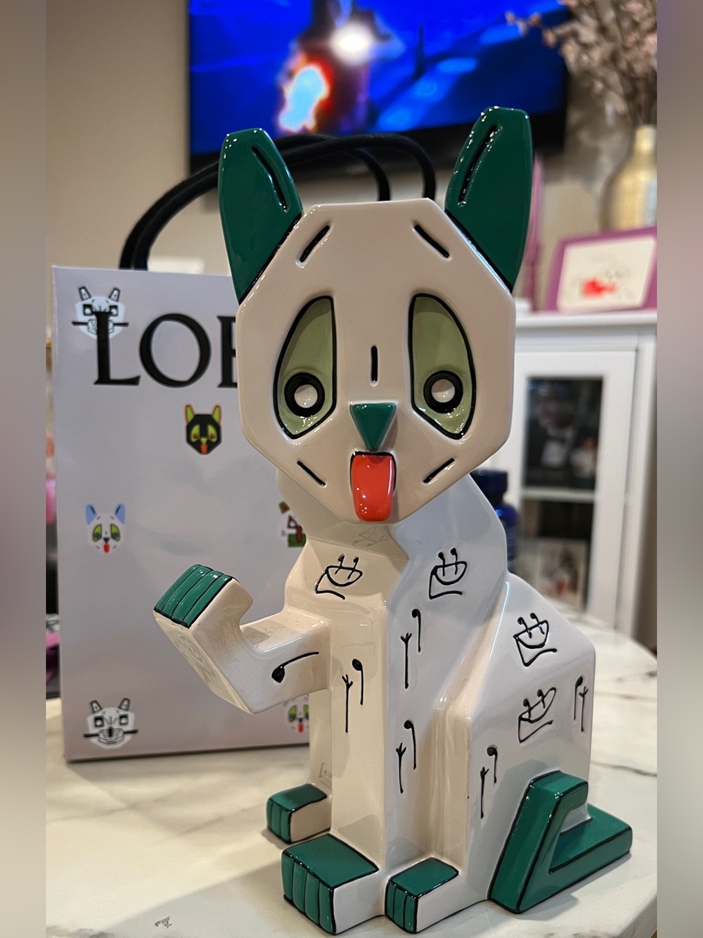 Loewe and Louis Wein Futurist cat sculpture replica